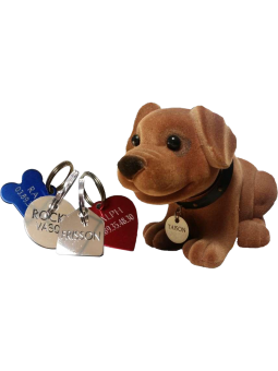 Pendentif pour chien os personnalisé