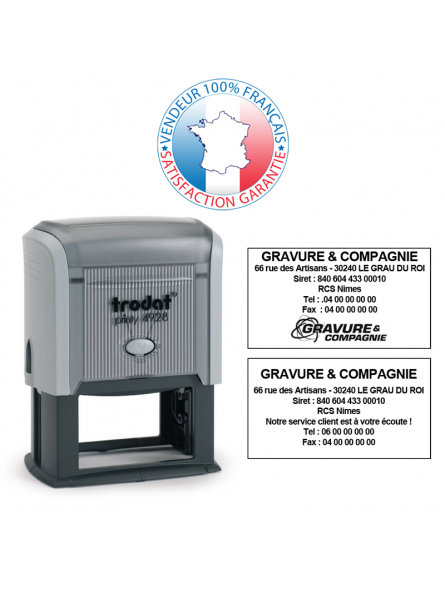 Tampon encreur 7 lignes | TRODAT PRINTY 4928 | EMPREINTE OFFERTE Tampon encreur 7 lignes | TRODAT PRINTY 4928 | EMPREINTE OFFERTE