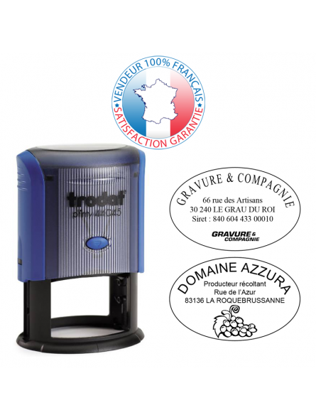 Tampon encreur 5 lignes OVALE | TRODAT PRINTY 44045 | EMPREINTE OFFERTE Tampon encreur 5 lignes OVALE | TRODAT PRINTY 44045 | EMPREINTE OFFERTE