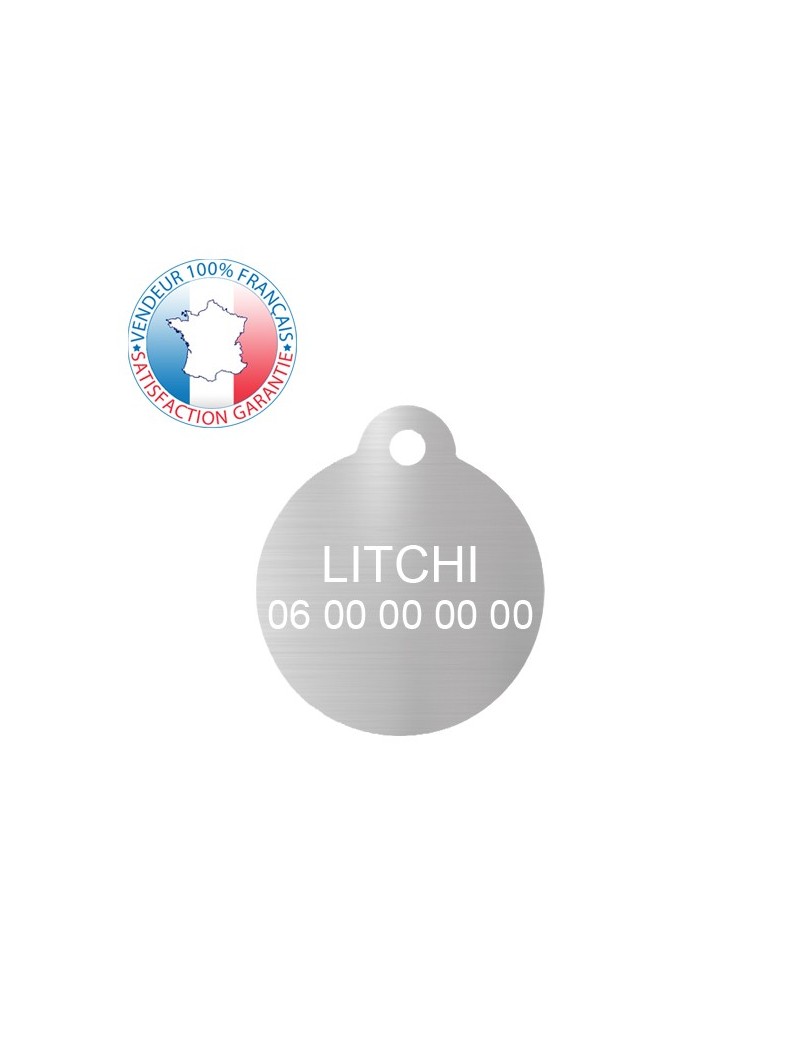 Médaille gravée pour chien