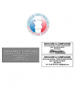 EMPREINTE TRODAT PRINTY 4913 | Plaque de texte | Timbre caoutchouc pour tampon encreur