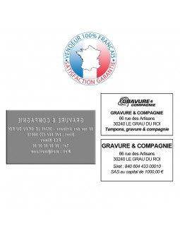 EMPREINTE TRODAT PRINTY 4941 | Plaque de texte | Timbre caoutchouc pour tampon encreur