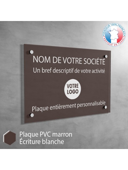 Plaque professionnelle en PVC MARRON avocat Plaque professionnelle en PVC MARRON avocat