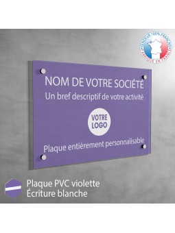 Plaque professionnelle en PVC JAUNE cabinet médical