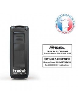 TRODAT PRINTY 9511 | Empreinte 3 lignes 38 x 14 mm offerte