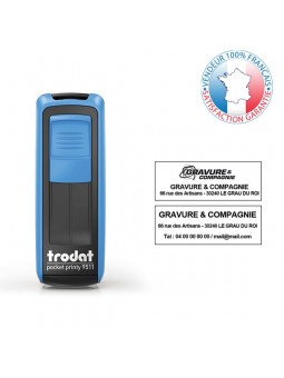 TRODAT PRINTY 9511 | Empreinte 3 lignes 38 x 14 mm offerte