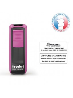 TRODAT PRINTY 9511 | Empreinte 3 lignes 38 x 14 mm offerte