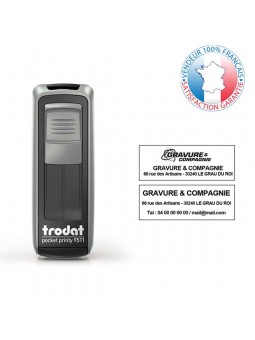 TRODAT PRINTY 9511 | Empreinte 3 lignes 38 x 14 mm offerte