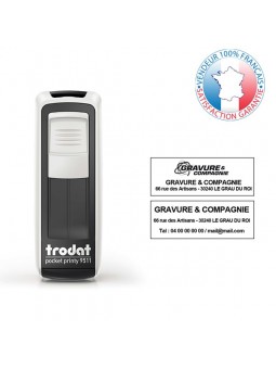 TRODAT PRINTY 9511 | Empreinte 3 lignes 38 x 14 mm offerte