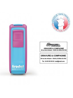 TRODAT PRINTY 9511 | Empreinte 3 lignes 38 x 14 mm offerte