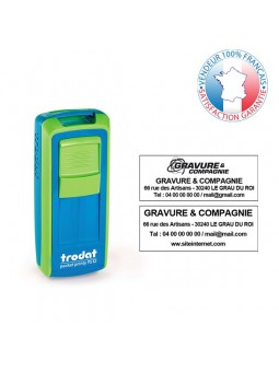 TRODAT PRINTY 9512 | Empreinte 4 lignes 47 x 18 mm offerte