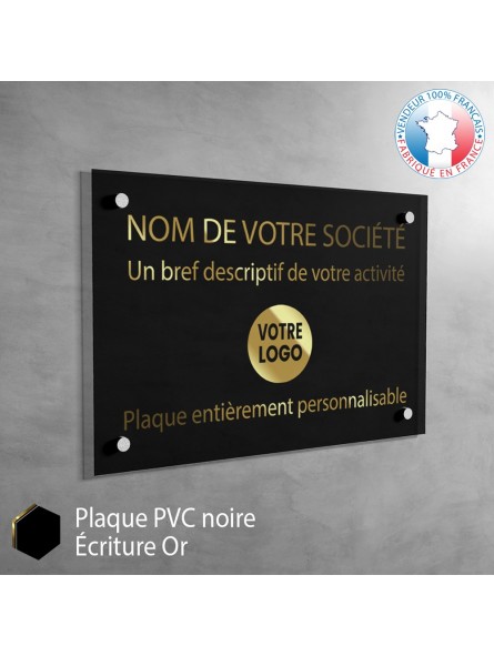 Plaque professionnelle en PVC Orange à personnaliser | 30 x 20 cm Plaque professionnelle en PVC Orange à personnaliser | 30 x 20 cm