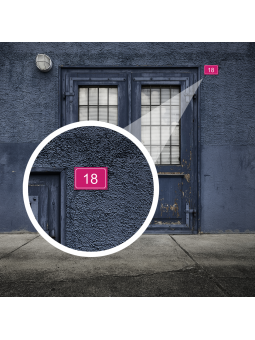 Plaque De Numéro De Rue - Numéro De Maison PVC Fixation Au Choix – Plaque Gravée À Personnaliser 15 x 10 cm (Bleu)