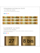 Plaque De Numéro De Rue PVC Fixation Au Choix – Plaque Gravée À Personnaliser 15 x 10 cm ()