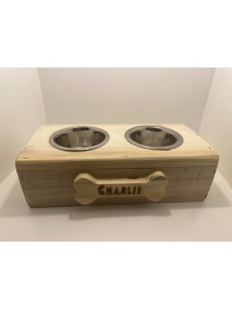 Support gamelle duo pour chien