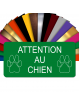 Plaque Attention Au Chien Autocollante – Plaque De Maison PVC Adhésive 10 x 5 cm (Vert)