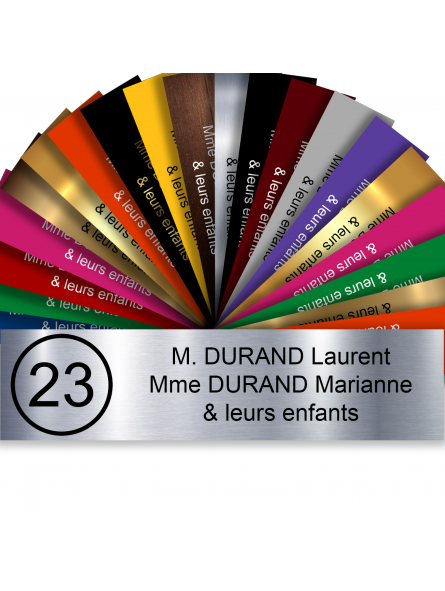 Plaque Boite Aux Lettres Avec Numéro Adhésive PVC – Plaque Gravée À Personnaliser 10 x 2,5 cm (Gris Alu Brillant) Plaque Boite Aux Lettres Avec Numéro Adhésive PVC – Plaque Gravée À Personnaliser 10 x 2,5 cm (Gris Alu Brillant)