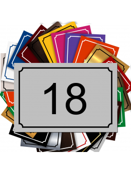 Plaque De Numéro De Rue PVC Fixation Au Choix – Plaque Gravée À Personnaliser 15 x 10 cm ()