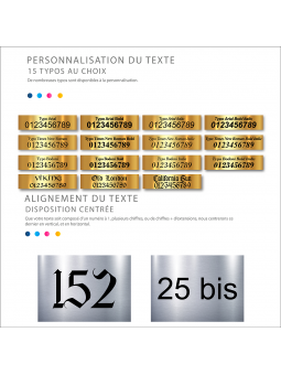 Numéro De Rue Pour Boîte Aux Lettres Adhésif - Numéro De Maison PVC ()