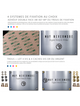 Plaque professionnelle OR MAT