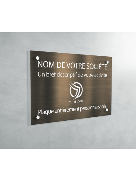 Plaque professionnelle en PVC Bronze médecin Plaque professionnelle en PVC Bronze médecin