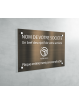 Plaque professionnelle en PVC Bronze médecin