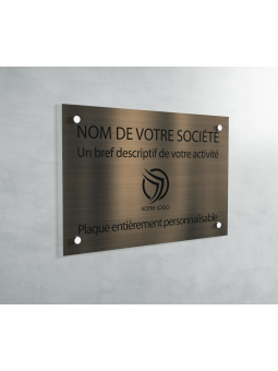 Plaque professionnelle en PVC Bronze médecin