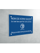 Plaque professionnelle en PVC BLEU