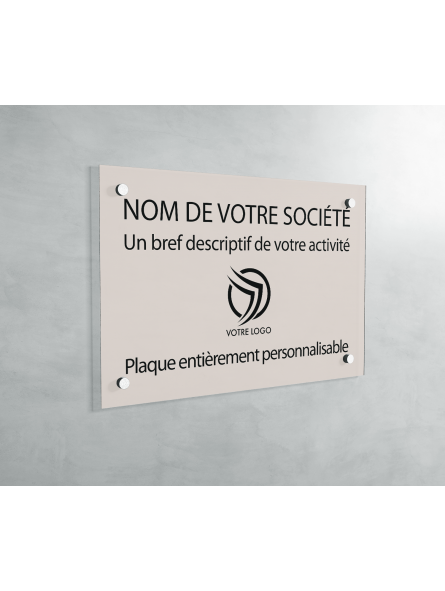 Plaque professionnelle en PVC BEIGE cabinet médical Plaque professionnelle en PVC BEIGE cabinet médical