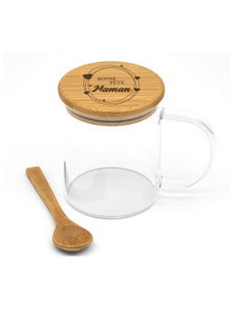 Mug COCO - verre et bambou...