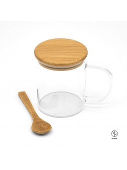 Mug COCO - verre et bambou...